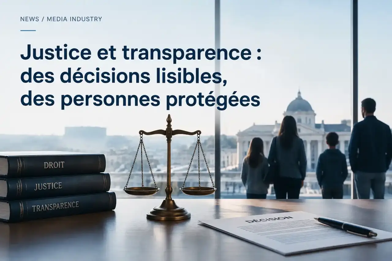 Justice et transparence : des décisions lisibles, des personnes protégées