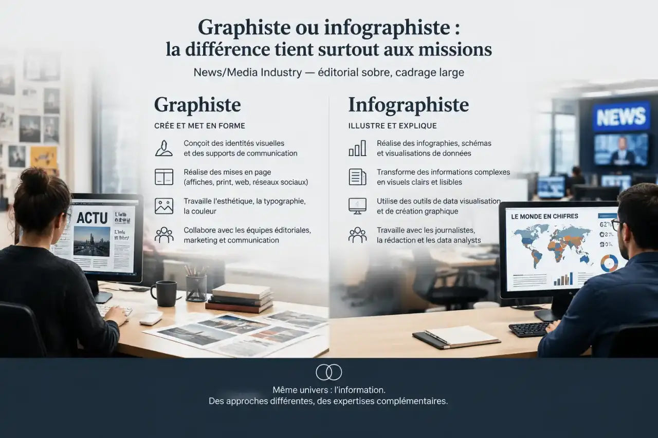 Graphiste ou infographiste : la différence tient surtout aux missions