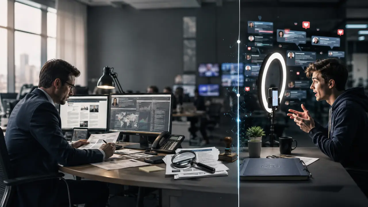 Journaliste ou influenceur d’actualité : la différence se joue sur la vérification et la responsabilité