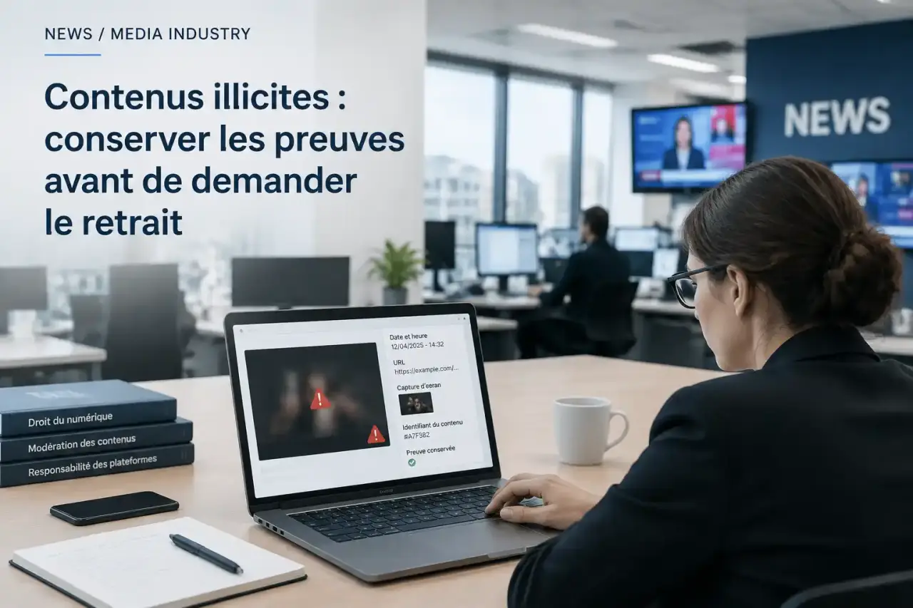 Contenus illicites : conserver les preuves avant de demander le retrait