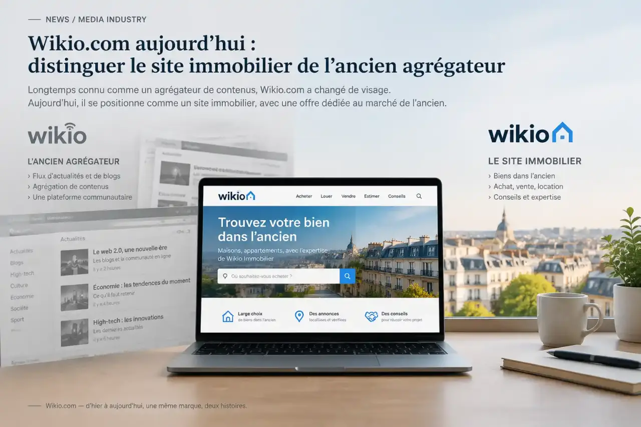 Wikio.com aujourd’hui : distinguer le site immobilier de l’ancien agrégateur
